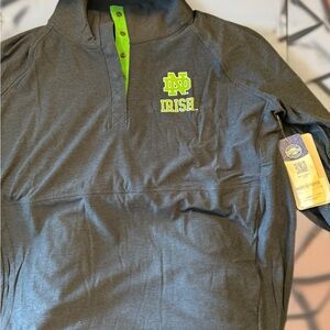 Gray and Green Men's Casual Shirt